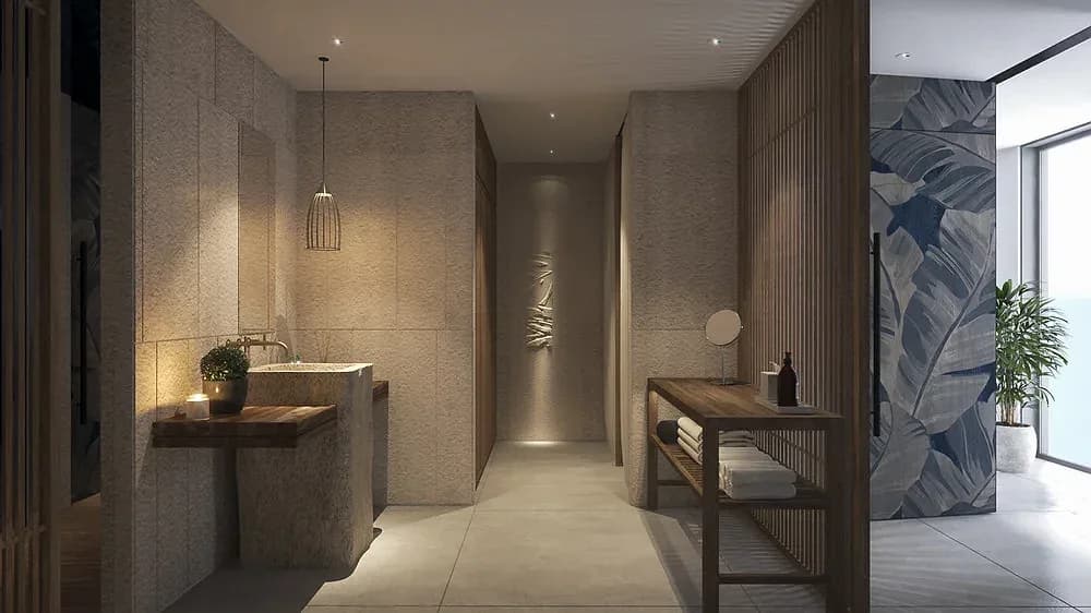 Phòng trị liệu spa hướng biển