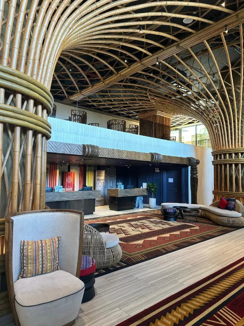 Sảnh & lounge mây tre
