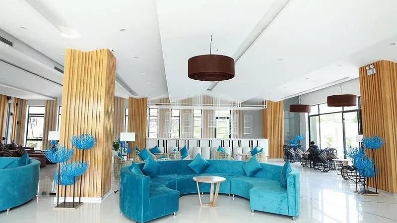 Lounge sofa biển xanh