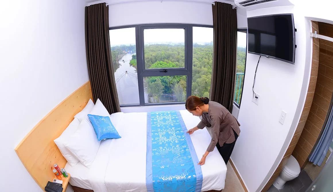 Phòng Đôi Tháp - Cảnh Sông & Rừng Tràm