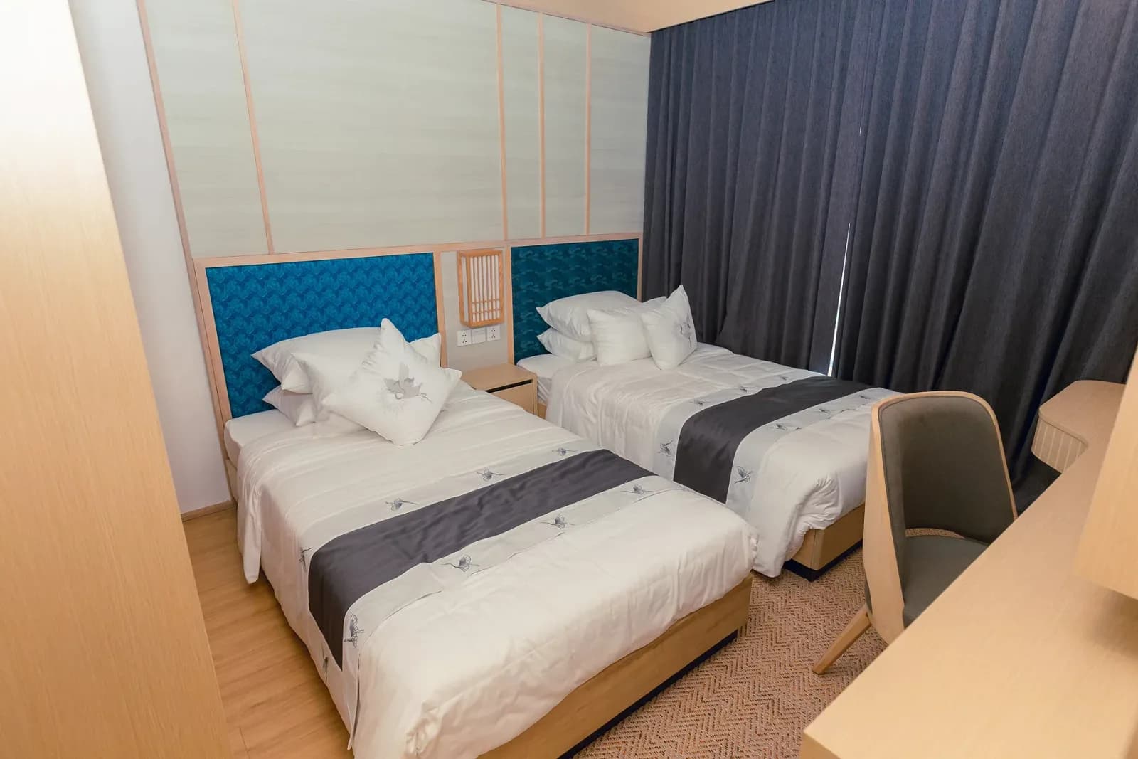 Phòng Deluxe Onsen - 2 giường đơn