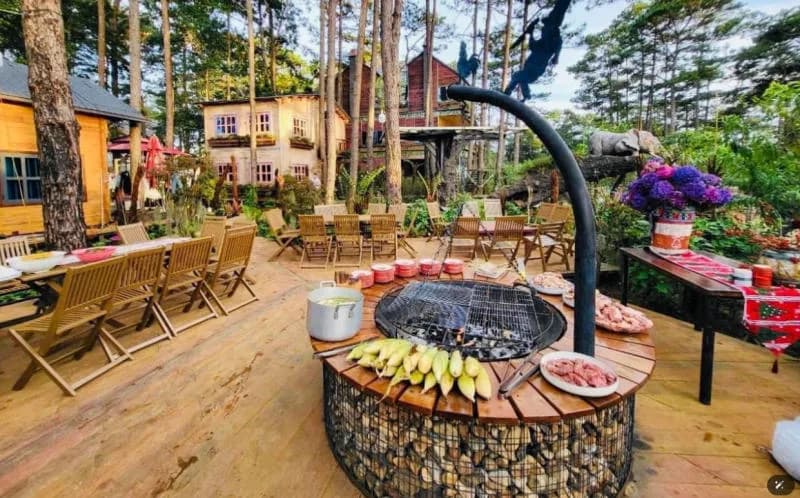 Khu BBQ ngoài trời