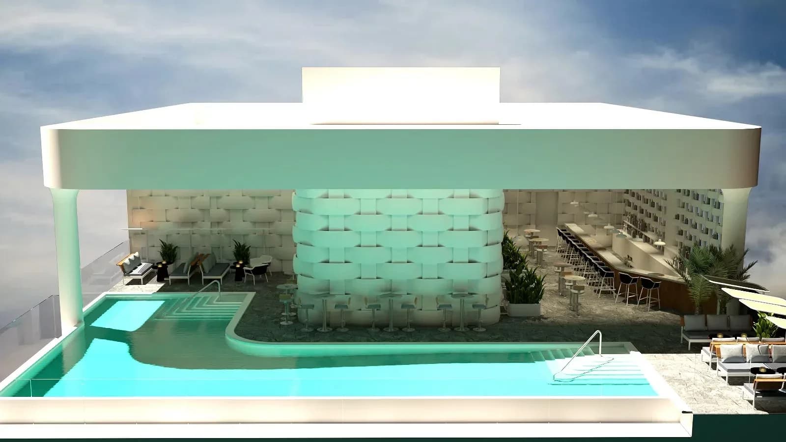 Rooftop Pool Bar & Beer Garden