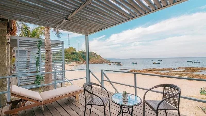 Bungalow bước thẳng ra biển