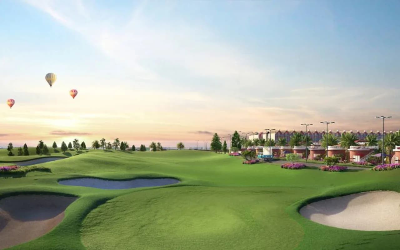 Sân golf links & hoàng hôn ven biển