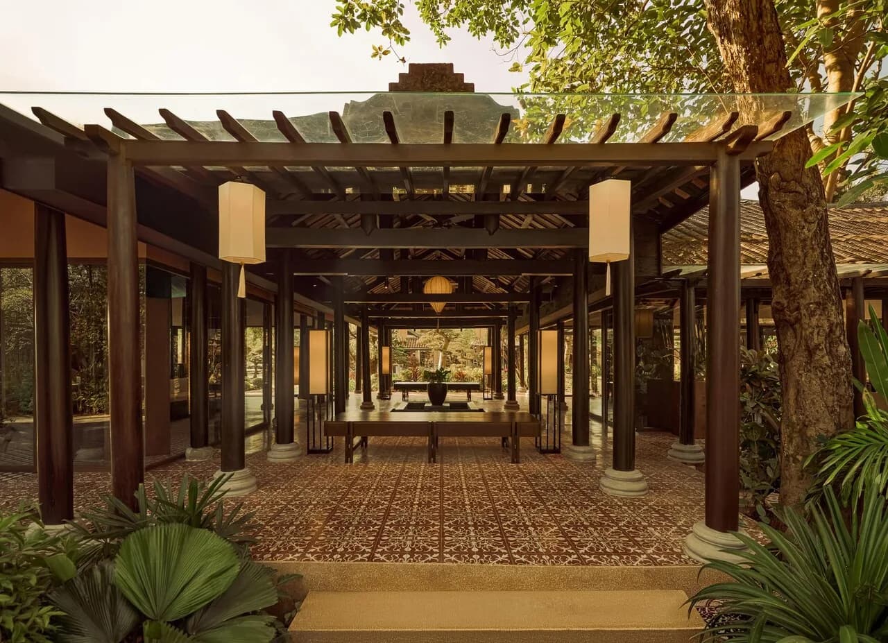 Sảnh nhà rường đón tiếp