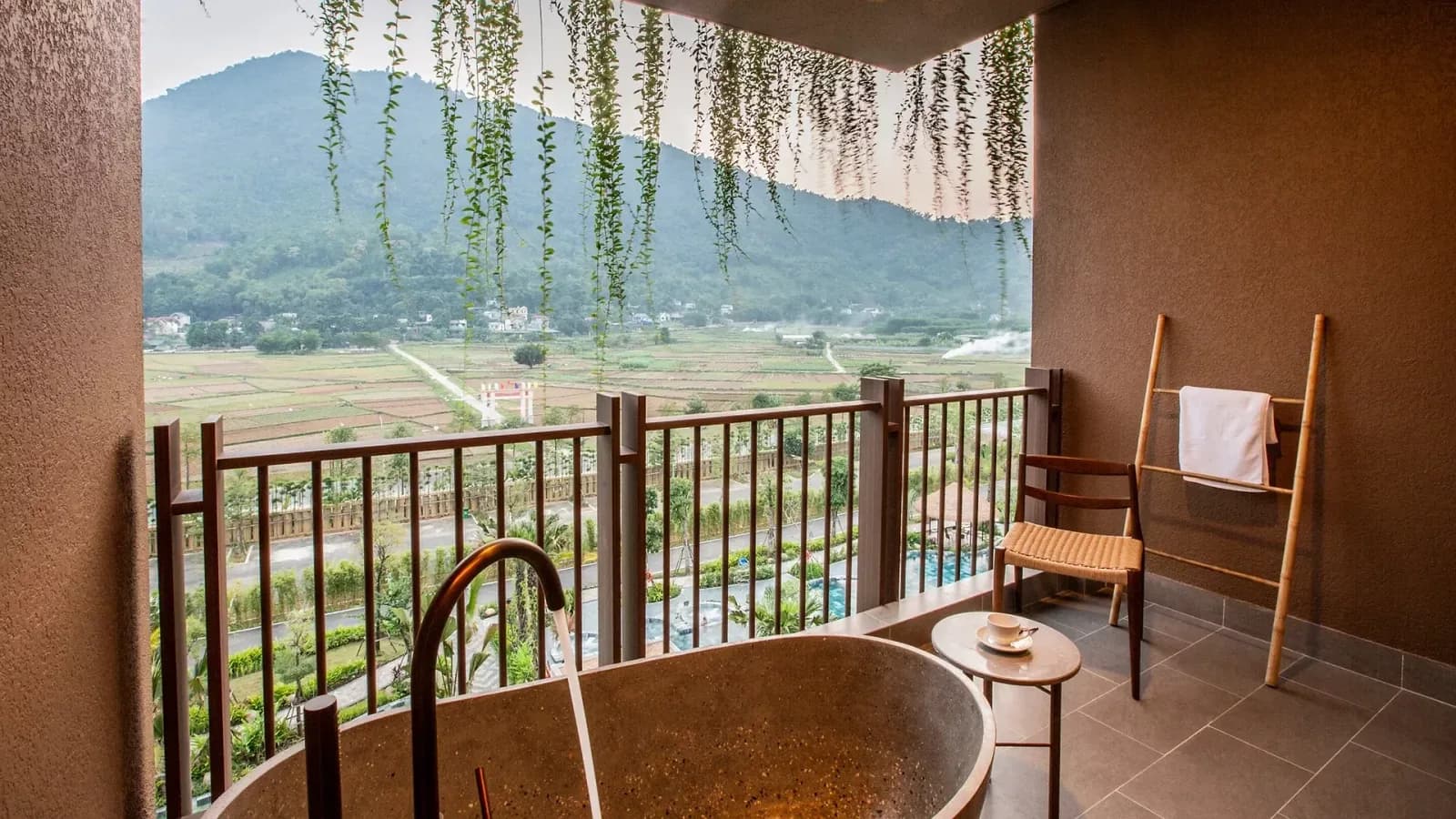 Bồn khoáng nóng riêng từng phòng