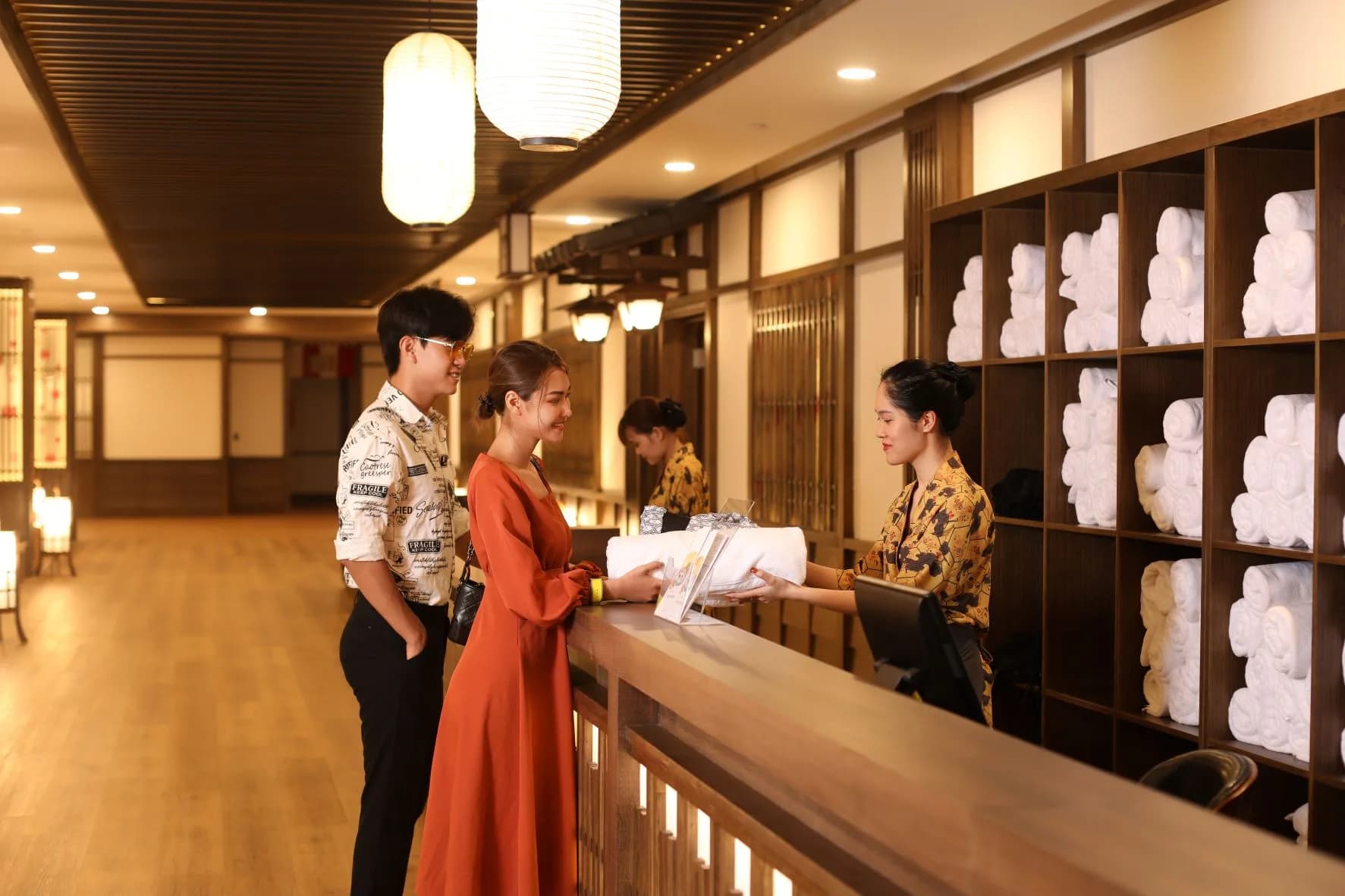 Quầy lễ tân & yukata